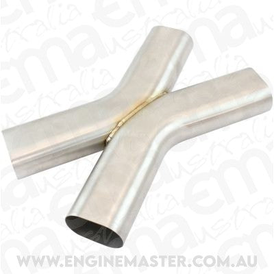 Aeroflow AF9408-3000 3" X Pipe Oval Exhaust Tube 45 Degree Bends 304 S/Steel