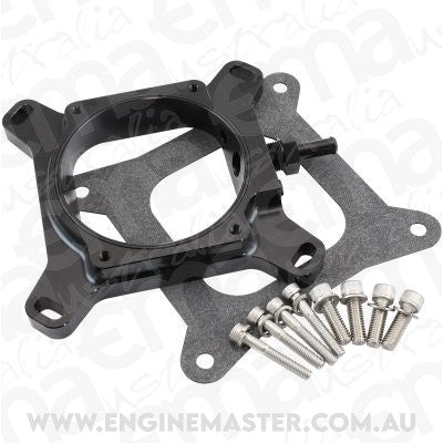 Aeroflow AF64-2159BLK 4150 To Dbw Throttle Body Adapter Carb 102mm Gm Ls