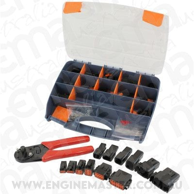 Aeroflow AF49-9100-KIT Weathertight Dtm Connector Kitdeutsch Dtm Style Black