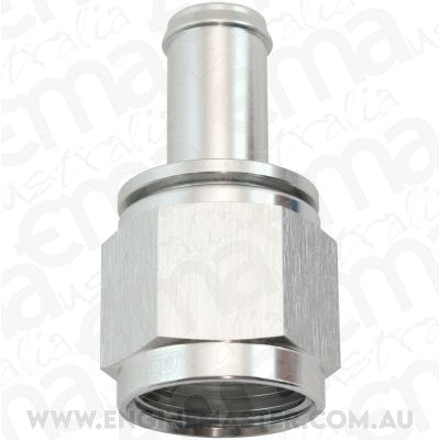 Aeroflow AF411-10-08S Female -10AN To 1/2" Barb Silver With Tube Nut