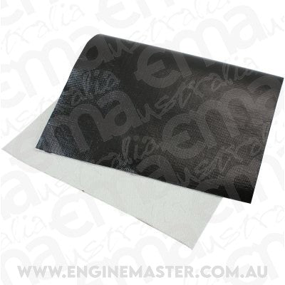 Aeroflow AF91-6000BLK 20" X 12" Aluminised Heat Barrier Black Finish