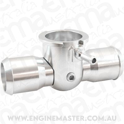 Aeroflow AF64-4039 Remote Radiator Hose Filler 1-1/4-20 Thread 42mm Cap Barb Silver Aeroflow - AF 64-4039