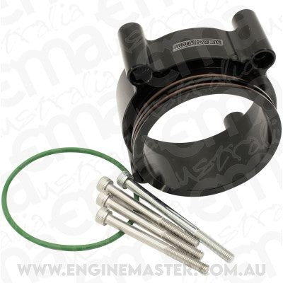 Aeroflow AF64-2148BLK Ford Fg Dbw 70mm Throttle Adapter Intercooler Clamp 3" Black