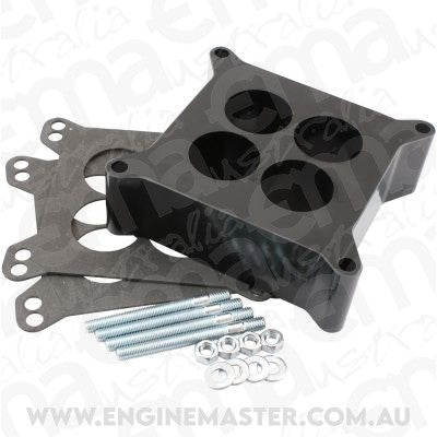 Aeroflow AF42-9135 Carburettor Phenolic 2" 4 Holespacer Black 4150 Carby