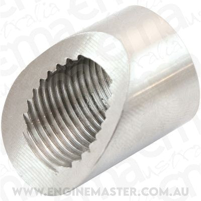 Aeroflow AF987SS Angled Weld Bung O2 Sensor S/S M18X1.5 Oxygen Sensor 45