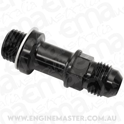 Aeroflow AF732-06LBLK Metric M14 X 1.5mm To -6 Long Extension 51mm Black Male -6AN