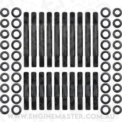 Aeroflow AF37-2202 Small Block Chev Main Stud Kit4 Bolt Large Journal SBC
