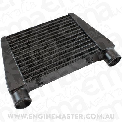 Aeroflow AF90-1015BLK V-Mount Street Intercooler 330 X 280 X 76mm 2.5" Black