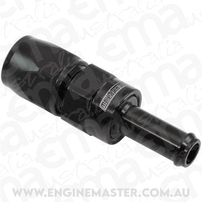 Aeroflow Performance Products AF214-06-06DBLK Straight -6AN Hose End To 3/8"Barb Teflon 200 Series Black