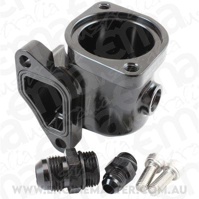 Aeroflow AF64-4136BLK Ford Ba Bf Fg Falcon Lower Thermostat Housing Barra 6Cyl Aeroflow - AF 64-4136Blk