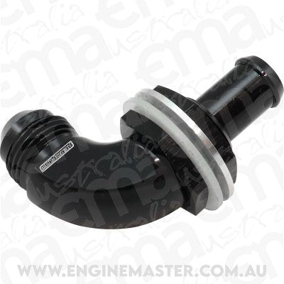 Aeroflow AF937-08-08BLK 90 DEG BULKHEAD FITTING -8AN