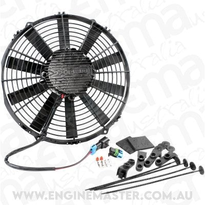 Aeroflow AF49-1112 Brushless 12" Electric Fan 2100 Cfm Straight Blade