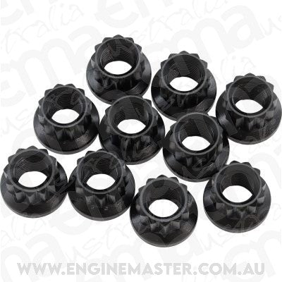 Aeroflow AF34-28-0010 3/8" UNF NUT .629" HEAD 11mm