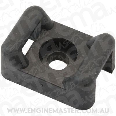 Aeroflow AF98-9988-100 Cable Tie Screw Mounts 21mm X 15mm M4 Hole Pa66 100 Pack
