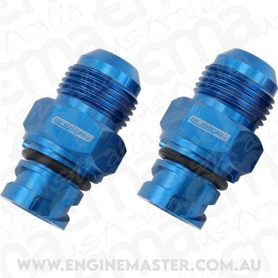 Aeroflow AF708-10-09 Screw In Cover Breather Adapte-10AN Suits Ford Coyote V8