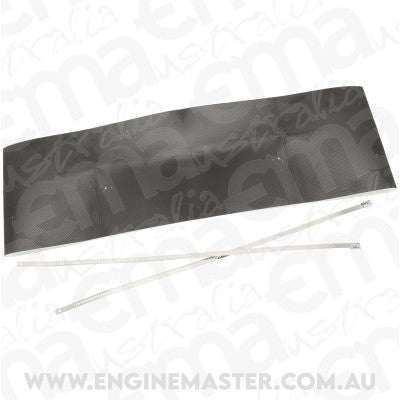 Aeroflow AF91-6010BLK Aluminised Starter Heat Shielda Must For Close Headers Black