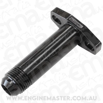 Aeroflow AF463-05L Turbo Drain Adapter -10AN 3" 38-44mm Bolt Centres #Long#