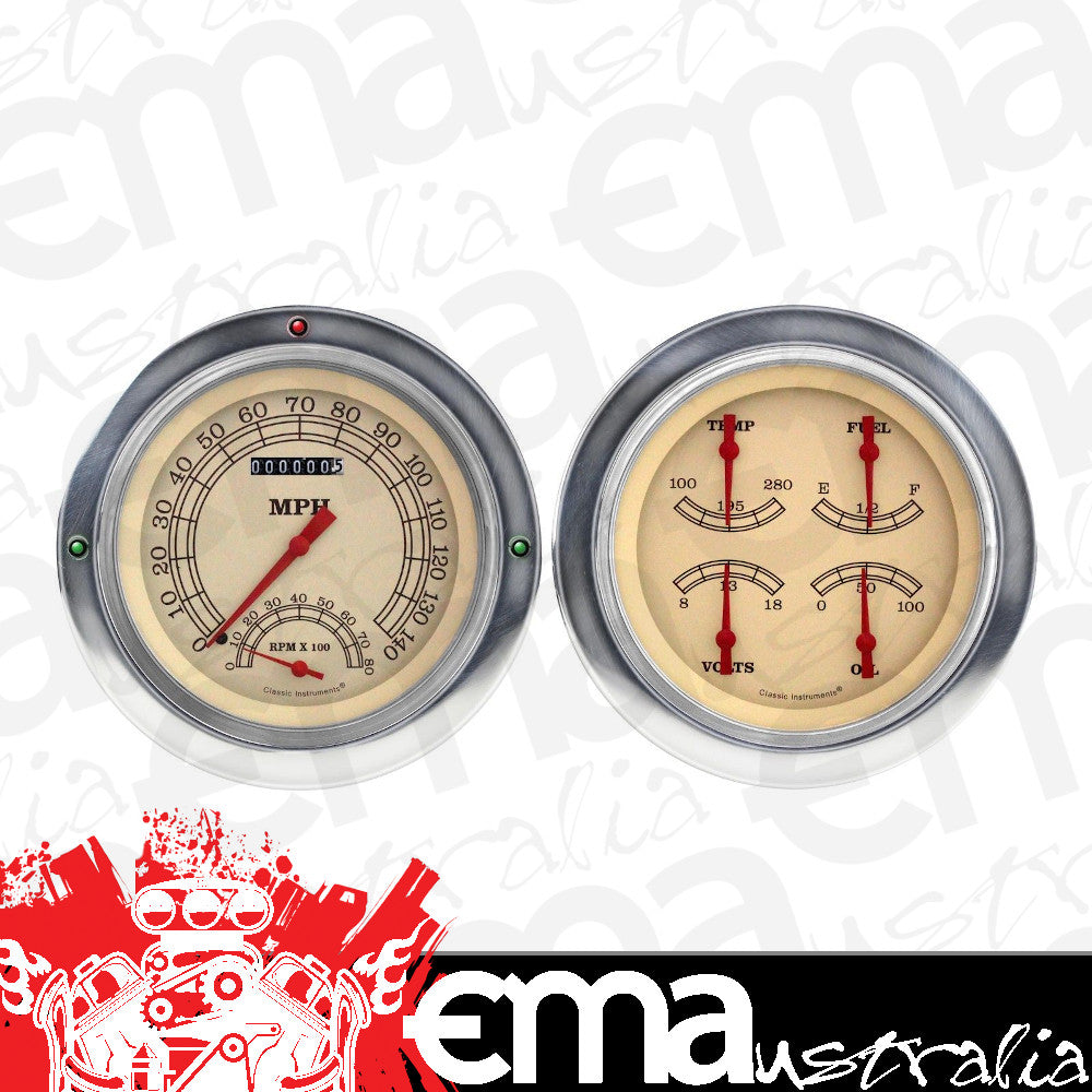 Classic Instruments CT54VT62 Vintage 1954-55 Chevy Truck Gauge Package