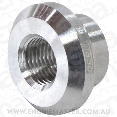 Aeroflow AF996-M10D Female Weld On Bung, M10X1.0 Thread, Aluminium