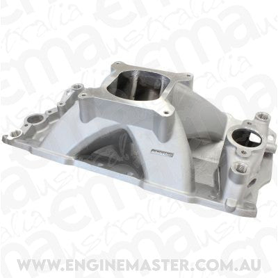 Aeroflow Performance Products AF6001-1000 SBC HI RISE INTAKE MANIFOLD SINGLE PLANE CHEV 350 NATURAL