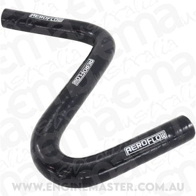 Aeroflow AF9240-075 Gloss Black Silicone Z Bend Heater Hose 3/4" (19mm) I.D 135 Degree Bend and 90 Degree Bend