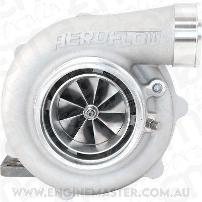 Aeroflow AF8005-3068 BOOSTED 6862 .82 Turbocharger 1050HP Natural Cast Finish External Wastegate T3 Inlet Flange V-Band Exhaust Flange
