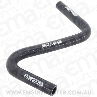 Aeroflow AF9240-050 Gloss Black Silicone Z Bend Heater Hose 1/2" (13mm) I.D 135 Degree Bend and 90 Degree Bend