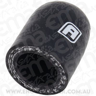 Aeroflow AF9289-075-01 Gloss Black Silicone Heater Hose Block Off Cap 3/4" (19mm) I.D Sold Individually 3 Ply Polyester