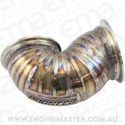 Aeroflow AF8200-1100 MITSUBISHI EVO GT30 DUMP PIPE 3" TIGHT 4G63