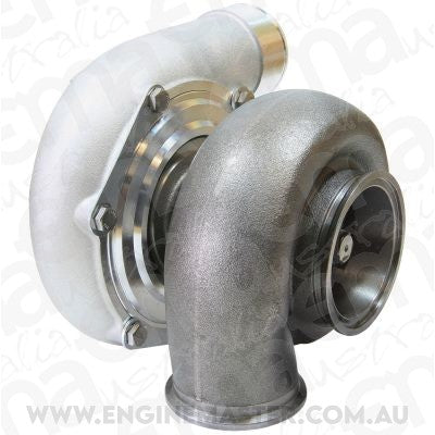 Aeroflow AF8005-3068BLK BOOSTED 6862 .82 Turbocharger 1050HP, Hi Temp Black Finish External Wastegate, T3 Inlet Flange, V-Band Exhaust Flange
