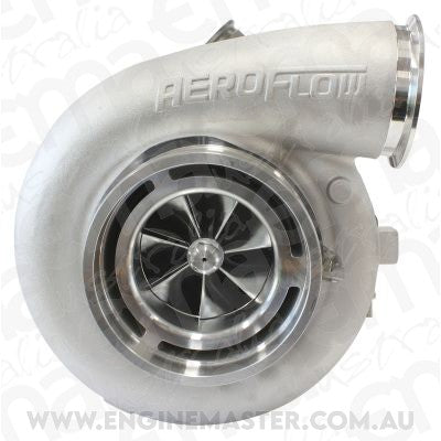 BOOSTED 94102 V-Band 1.22 Turbocharger 2500HP, Natural Cast Finish (External Wastegate, V-Band Inlet & Exhaust Flanges)