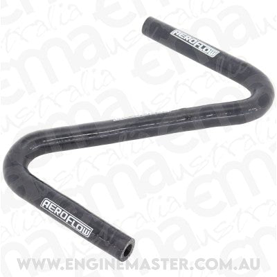 Aeroflow AF9240-038 Gloss Black Silicone Z Bend Heater Hose 3/8" (10mm) I.D 135 Degree Bend and 90 Degree Bend