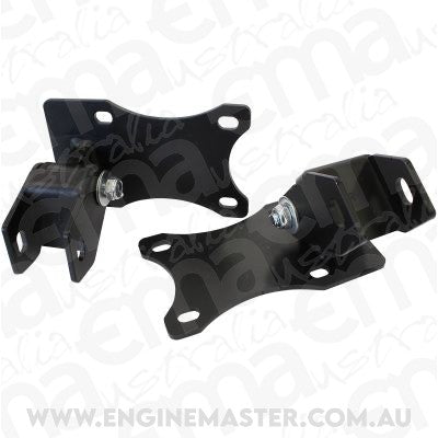 Aeroflow AF1201-1000 Holden Torana To GM LS Engine Mount Suit Conversion Cars Black Urethane Sold as a Pair