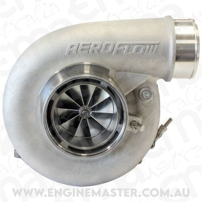 BOOSTED 7375 T4 1.25 Turbocharger 1200HP, Natural Cast Finish (External Wastegate, T4 Inlet Flange, V-Band Exhaust Flange)