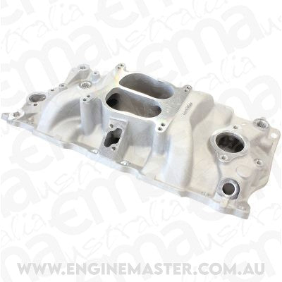 Aeroflow AF6011-1000 SBC CLASSIC INTAKE MANIFOLD DUAL PLANE CHEV 350 NATURAL