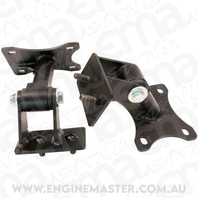 Aeroflow AF1201-1003 Holden VB-VS (V6 K-Frame) To GM LS Engine Mount Suit Conversion Cars, Black Urethane, Sold as a Pair