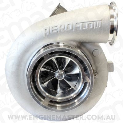 BOOSTED 98102 V-Band 1.22 Turbocharger 2500HP, Natural Cast Finish (External Wastegate, V-Band Inlet & Exhaust Flanges)