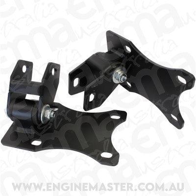 Aeroflow AF1201-1001 Holden HQ-WB To GM LS Engine Mount Suit Conversion Cars Black Urethane Sold as a Pair