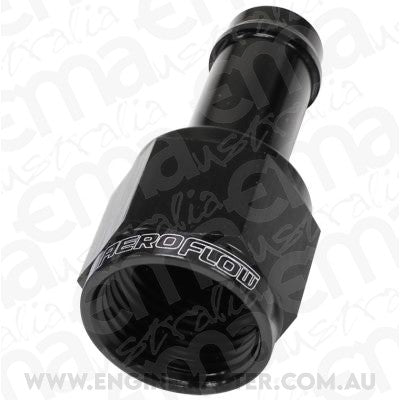 Aeroflow Performance Products AF411-04BLK Straight Hose Barb 3/16" to -4AN Female Black Finish