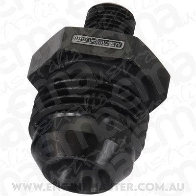 Aeroflow AF743-10BLK Metric to Male Flare Adapter M10 x 1mm to -10AN Black Finish