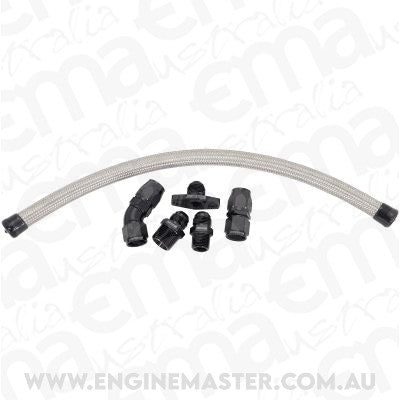 Aeroflow AF463-23 Turbo Oil Drain Kit Suit for Nissan RB,SR,CA engines with Aftermarket High Mount Turbo
