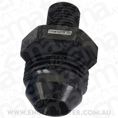 Aeroflow AF743-08BLK Metric to Male Flare Adapter M10 x 1mm to -8AN Black Finish