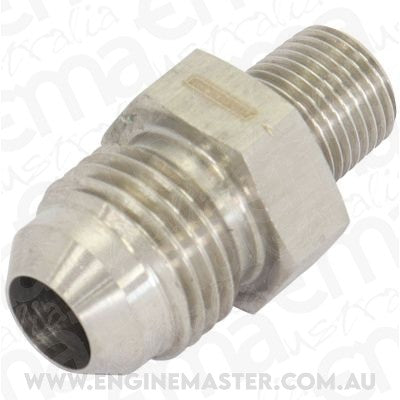 Aeroflow AF384-06 Stainless Steel BSP Male to AN Fitting 1/8" BSP to Male -6AN
