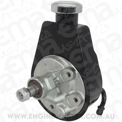 Aeroflow Performance Products AF83-1000BLK Power Steering Pump - Black Finish GM Saginaw Pump with No Pulley