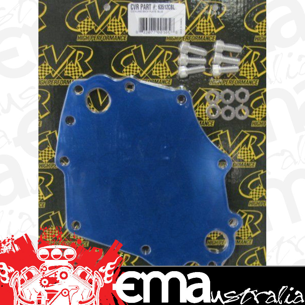 Ford small block Cleveland V8 Backing Plate for Electric Water Pump CVR CVR63512CBL
