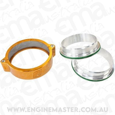 Aeroflow AF25-2750G 2.75" Billet Intercooler Quick Connect Clamp Gold Finish