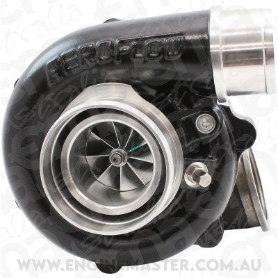 Aeroflow Performance AF8005-2010BLK BOOSTED 4849 .72 Turbocharger 550HP, Hi Temp Black Finish External Wastegate, V-Band Inlet & Exhaust Flanges