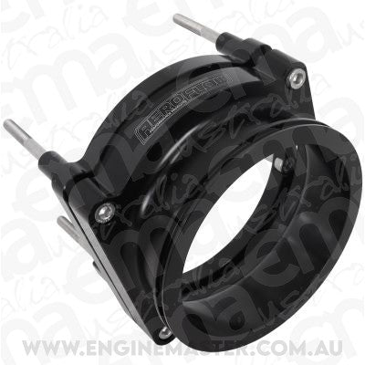 Aeroflow AF64-2144BLK GM LS Throttle Body Adapter Black Finish suits 102mm Fly By Wire and 4" Intercooler Clamp