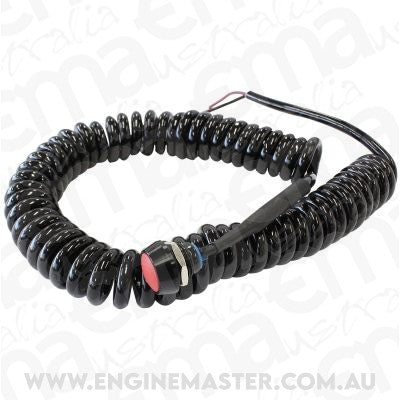Aeroflow Performance Products AF72-5060BLK Performance Bang Shift Momentary Button Spiral Cord Red Momentary Button to Activate Accessories