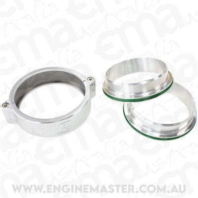 Aeroflow AF25-5000S 5" Billet Intercooler Quick Connect Clamp Silver Finish